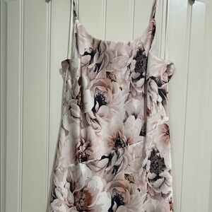 Express Floral Midi Dress - Pink and Black